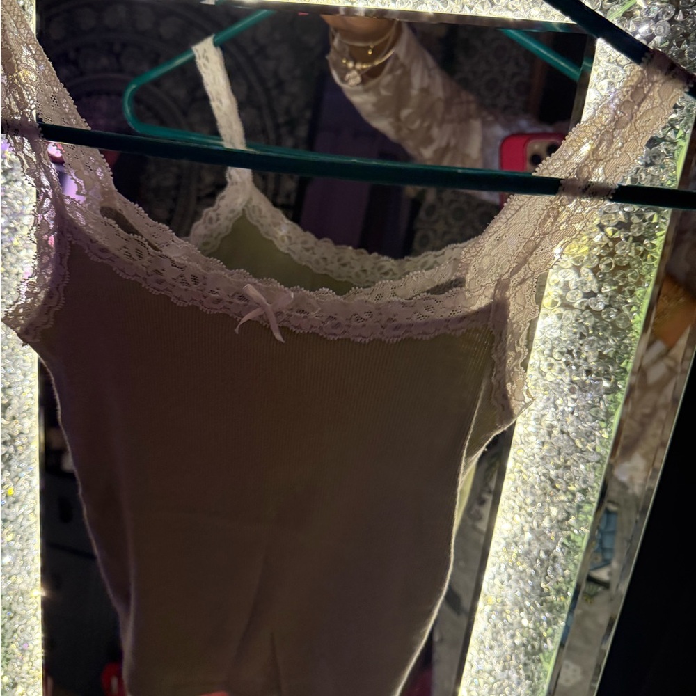 Hollister Lace Trim Tank Top